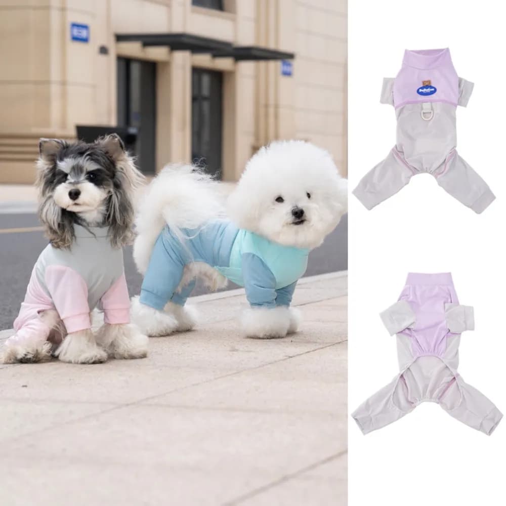 Spring Pet Dog Sport Clothes Soft Costume Mesh Pajamas Overalls for Small Dogs Chihuahua Dachshund Puppy Jumpsuit Bodysuit