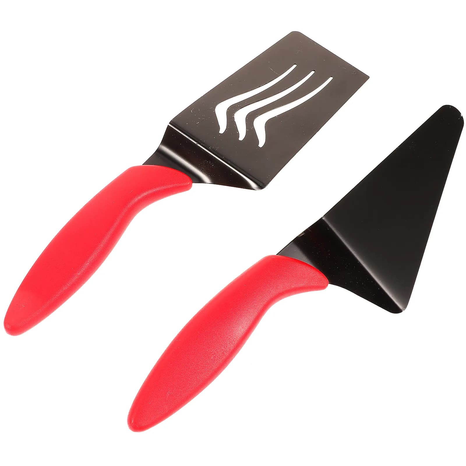 Set di 2 Spatole per Pizza in Acciaio Inox, Sottili, con Manico Ergonomico, per Cucina e Pasticceria