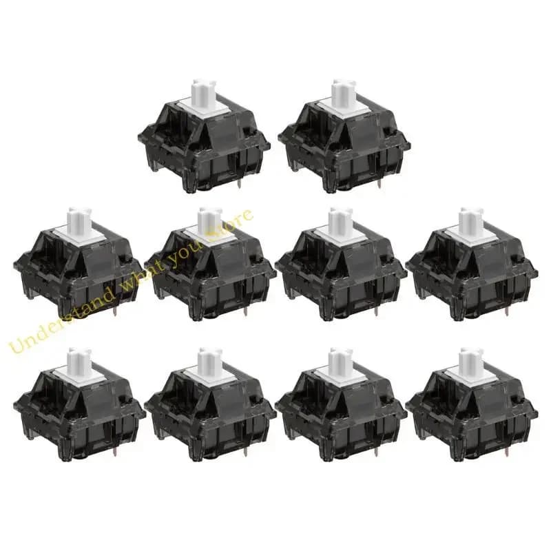 Interruttori lineari J60A 80G Force POM STEM 3PINS per tastiere meccaniche 10pcs