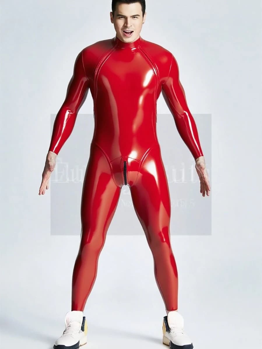 men's custom leggings in latex fetish for men shorts in latex sexy zentai sexy mask complete suit cosplay