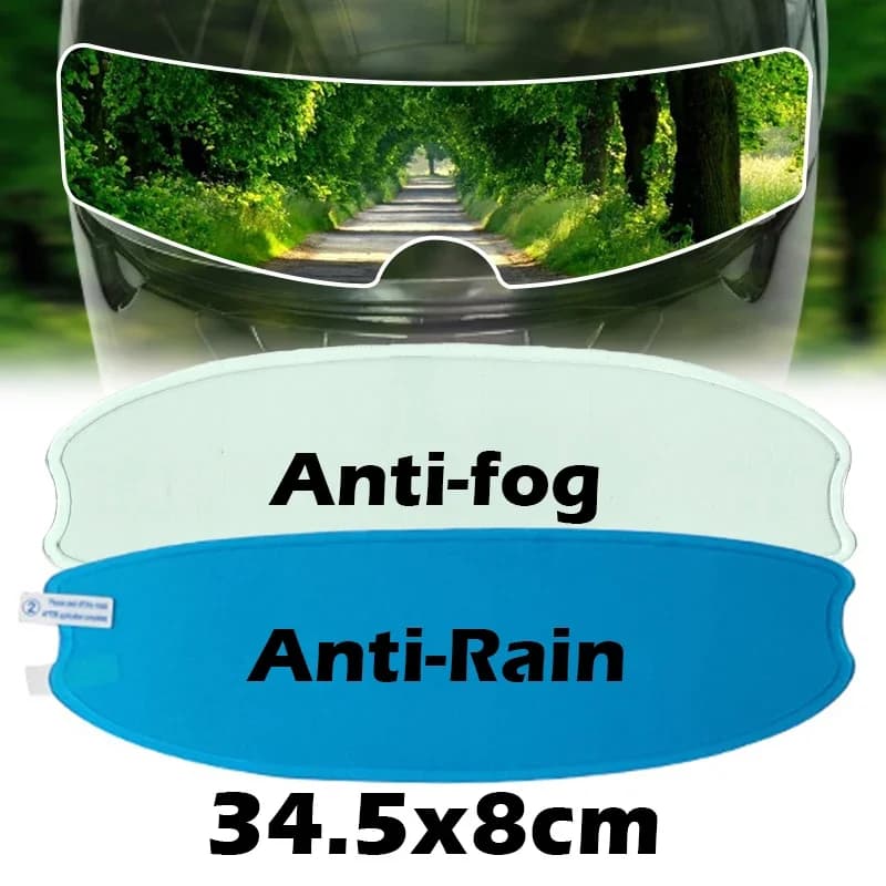 Pellicola antiappannamento per casco da motociclista Rivestimento nano durevole Adesivo trasparente per visiera da moto Accessorio repellente per la pioggia di guida di sicurezza