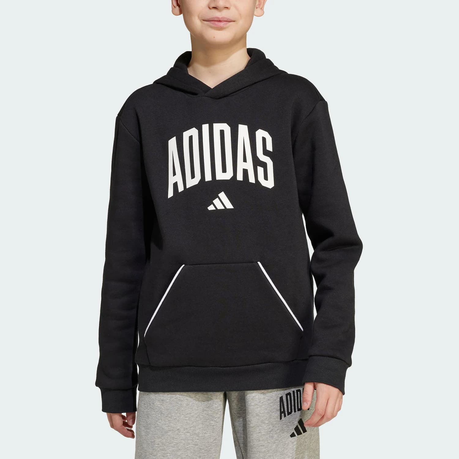 Felpa con cappuccio in pile Adidas Authentic J CLGT OH FL HD per ragazzi JM1536
