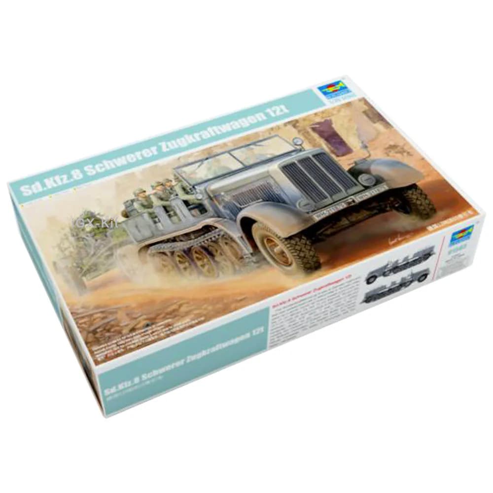 Trumpeter 01583 1/35 Tedesco SdKfz 8 Schwerer Zugkraftwagen 12t Pesante Halftrack Militare Modello di Montaggio In Plastica Giocattolo Kit di Costruzione