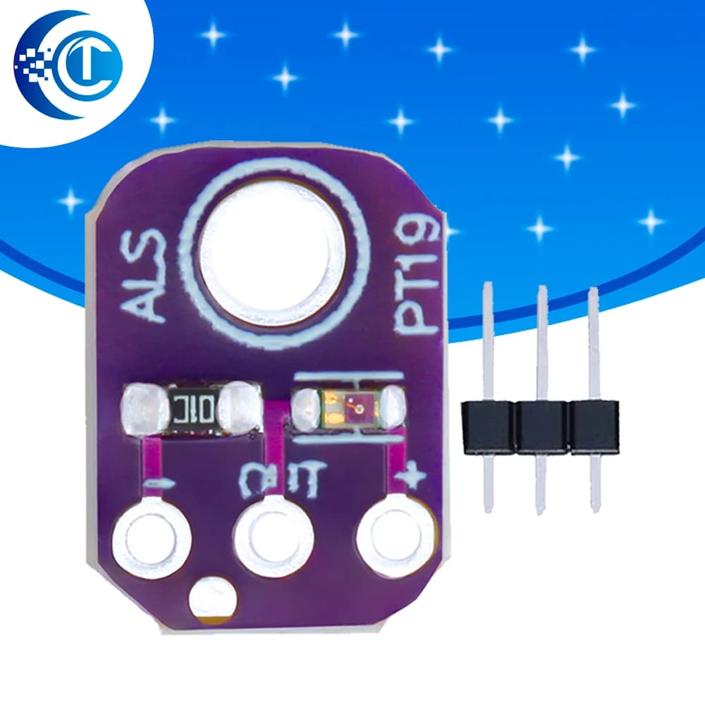 ALS-PT19 Dynamic high-end light sensor module: breakout board with 2.5 V-5.5 V analog output for Arduino compatible