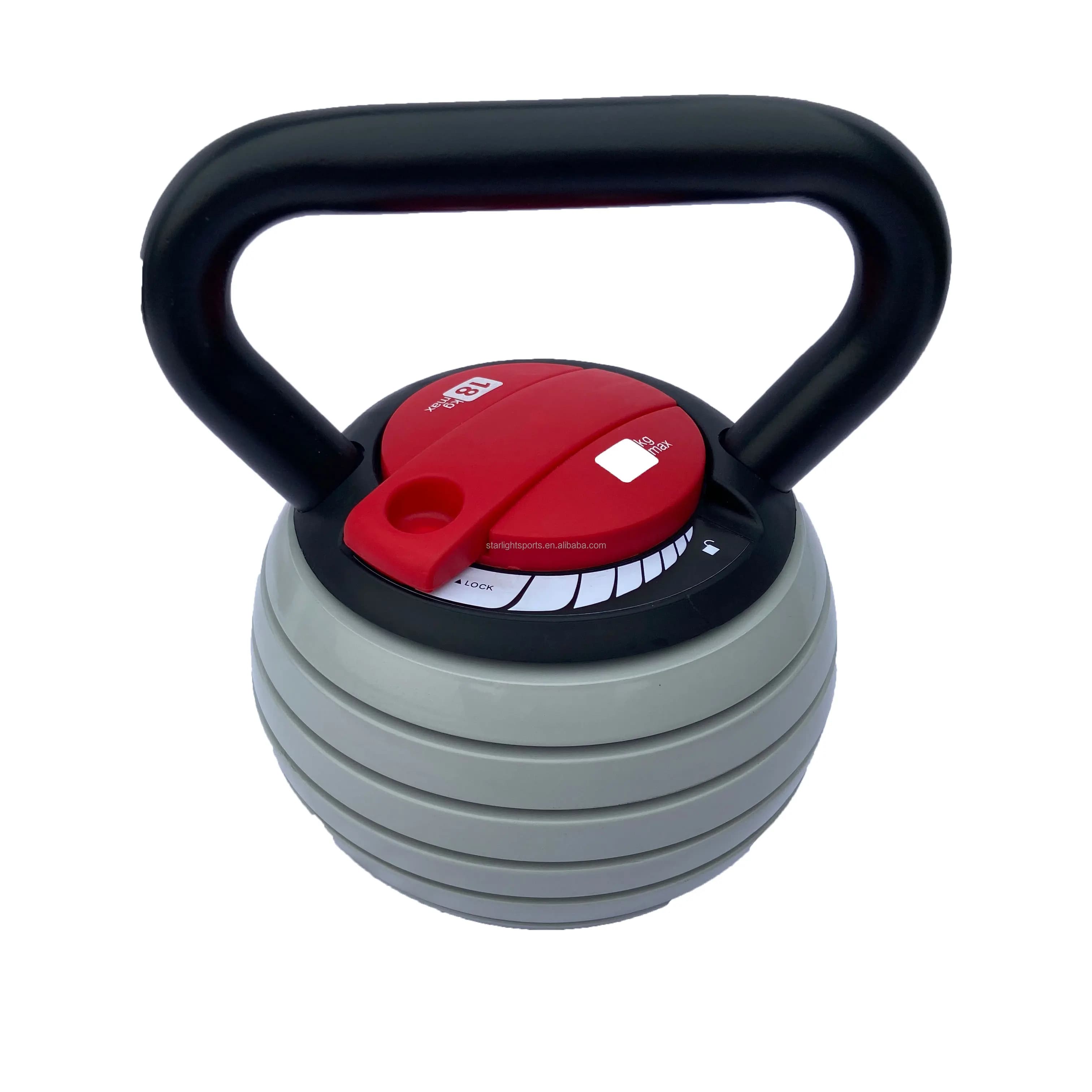 Adjustable Kettlebell 9KG 20LB 18kg 40LB Home Gym Fitness Weight Training Equipment Top Model for Strength Building.
