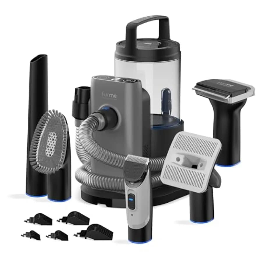 Kit Professionale Plus per la Toelettatura degli Animali Domestici - Kit per la Toelettatura di Cani e Gatti per una Facile Cura degli Animali a Casa, Rimuovi Peli di Cane Silenzioso e Sicuro