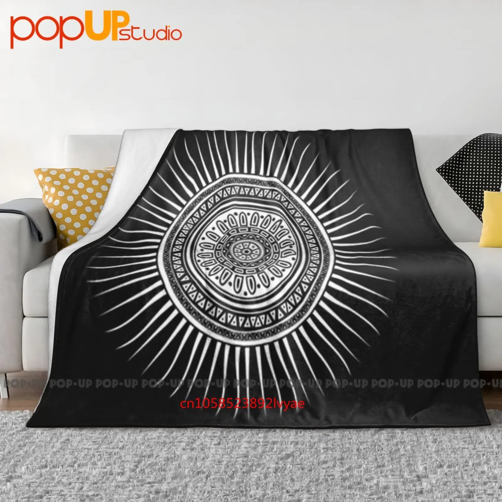 Mayan Sun Mystic Indian Sign Coperta ultra morbida trapunta invernale Copridivano Copriletto