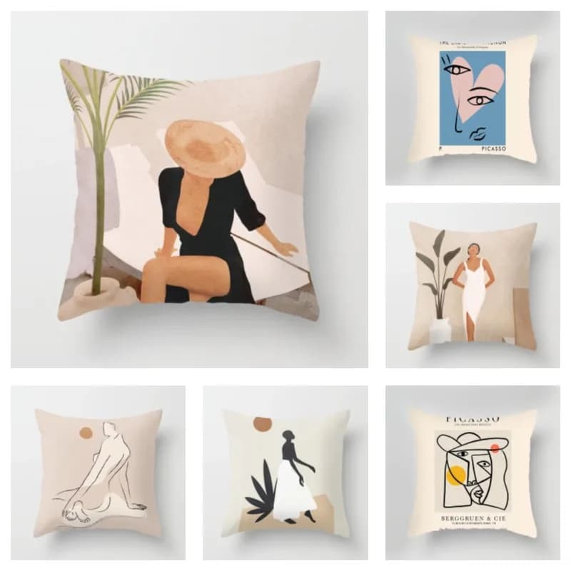 Nordic New Abstract Pillow Cover Geometric Pattern Living Room Sofa Cushion Cover 50x50cm 60x60cm home decor