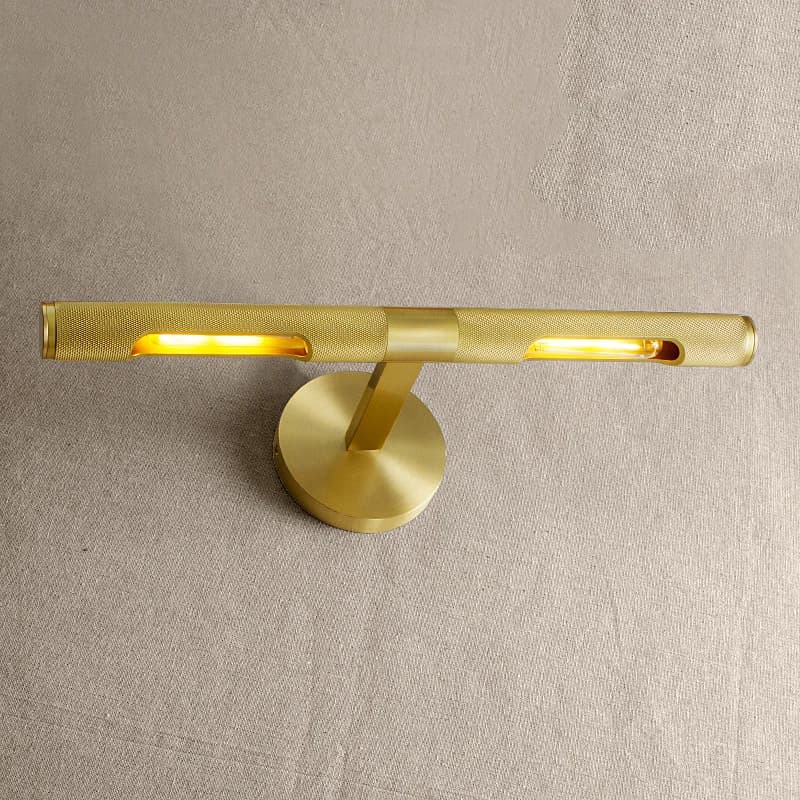 Lampada da parete per faro a specchio in rame semplice postmoderno per soggiorno, illuminazione per armadietto, bagno, WC, arredamento per camera da letto