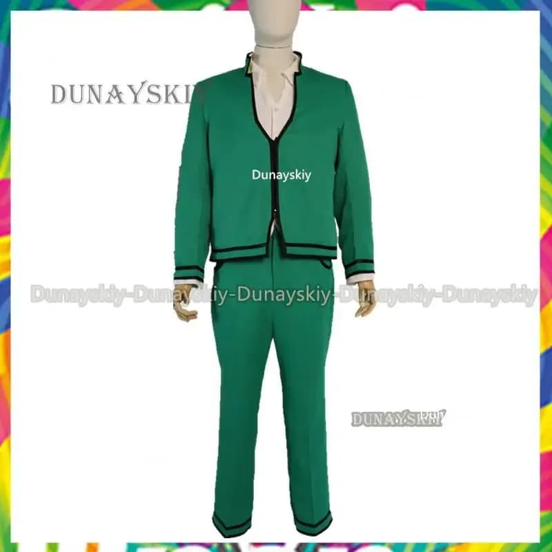 Kusuo No Sai-nan Costume Anime Parrucche Uomini Uniformi Occhiali Copricapi La Disastrosa Vita di Saiki K.Cosplay Propsa;2'k,8;c'