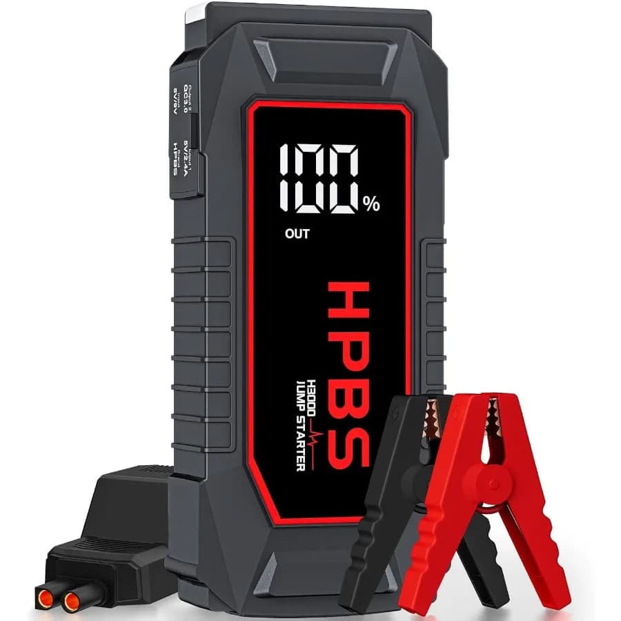 Avviatore di emergenza per batteria per auto Batteria di avviamento di emergenza di picco 5500A per motori a gas e diesel da 10 litri Starte di salto portatile 12V