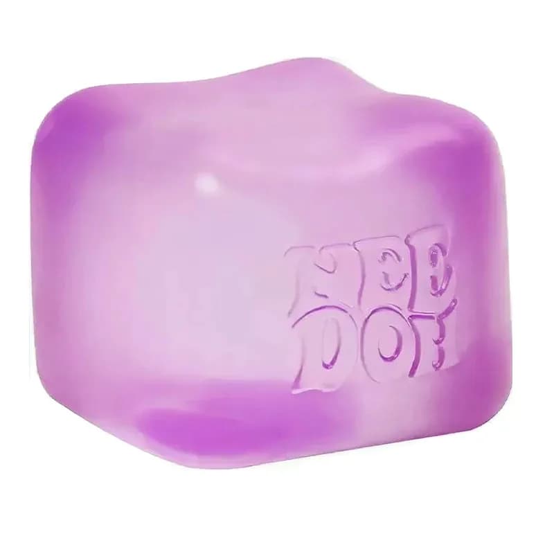Nee Doh Nice Cube Super Solid Squish! Blu Viola Rosa