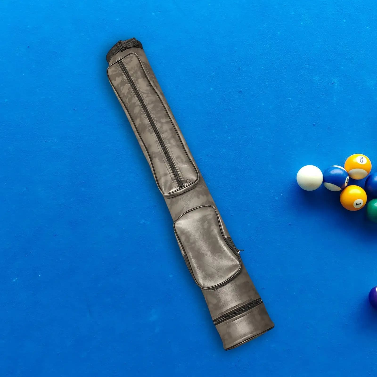 Billiards Pool Cue Case 4 Holes Storage Bag Pool Cue Bag Snooker Cue Storage Pouch for Outdoor Snooker Travel Billiard Stick Rod