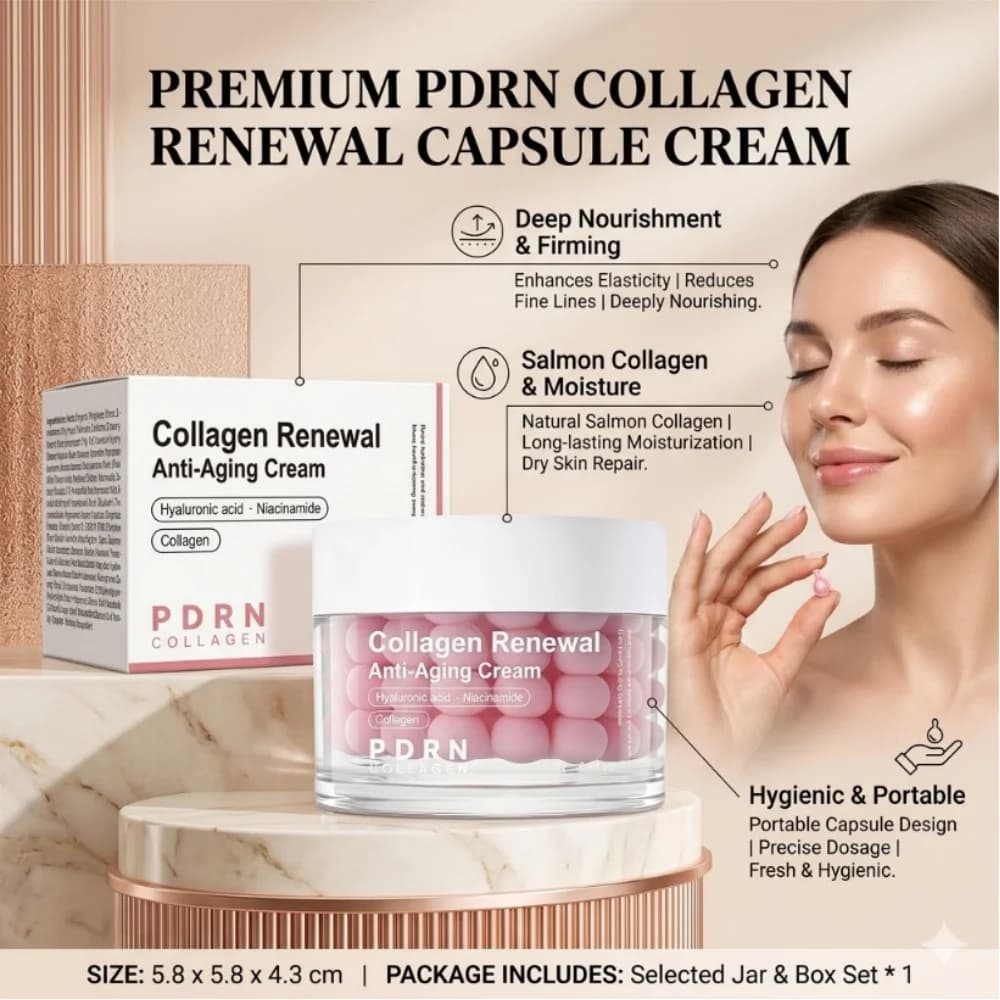 Salmon DNA PDRN Peptide Collagen Cream Anti-Aging Repair Skin Barrier Niacinamide Face Body Moisturizer Skin Care