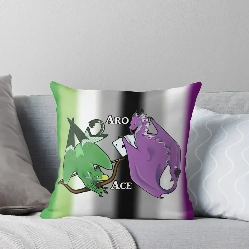Shooting cushion Aro/Ace Dragon & Gryphon Custom cushion Children's photo cushions Sofa cushion cover Items for decorating the room cushion