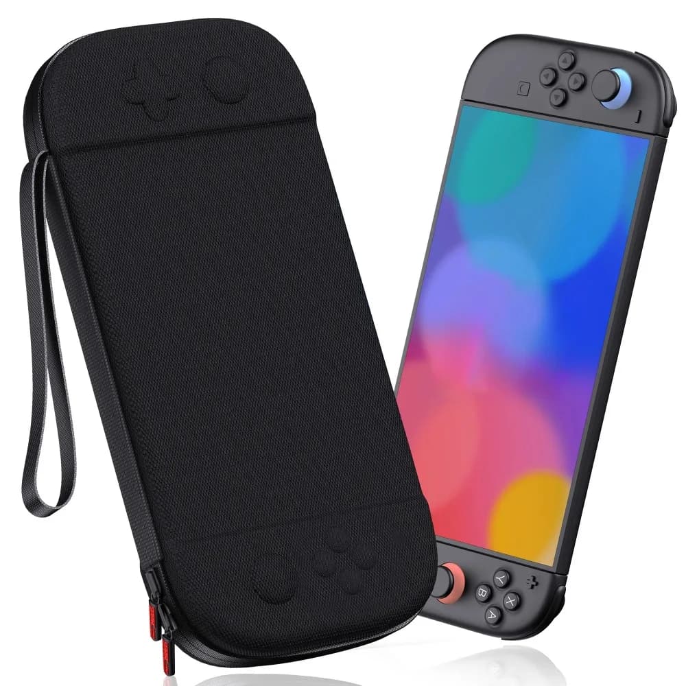 Borsa di Trasporto per Console di Gioco Portatile Nintendo Switch 2, Custodia Protettiva in Nylon Antiurto per Viaggi all'Aperto