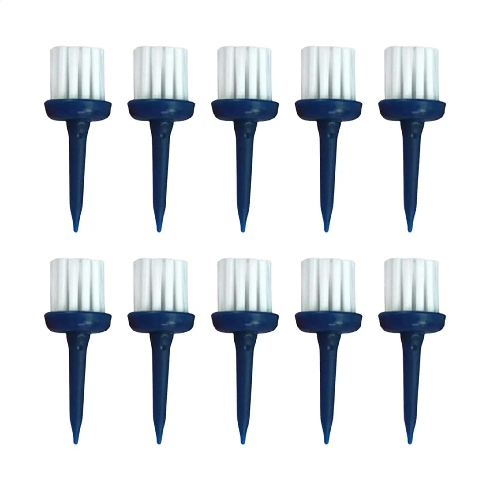 Brush Golf Tees Low Friction Consistent Height Sports Accessories 10-Piece Golf Ball Base Brush Top For Women Men Golfers Indoor