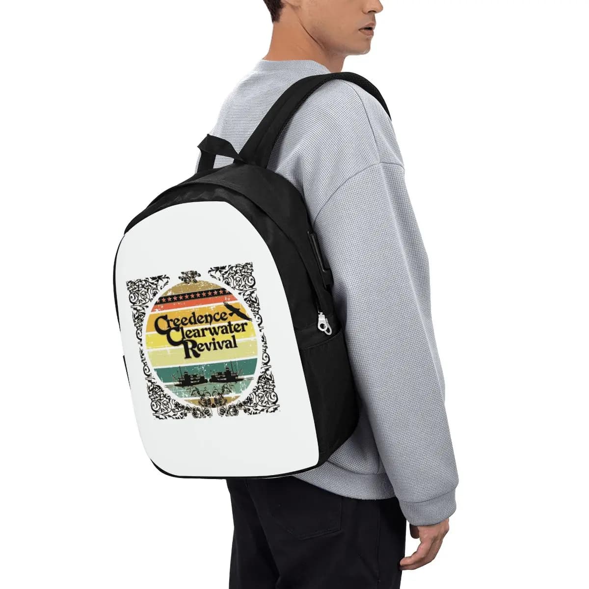 Creedence Clearwater Revival Riverboats Zaino da viaggio per notebook Borsa per computer Borsa per studenti universitari Borse a tracolla per laptop