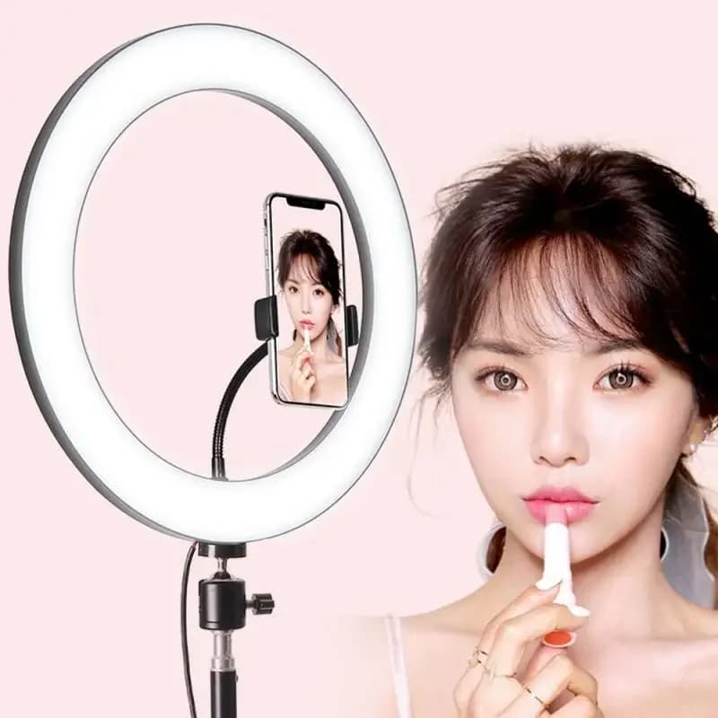 3Modes Mini LED Desktop Video Ring phone Light Selfie Lamp With Tripod Stand For YouTube Tik Tok Live Photo Photography Studi