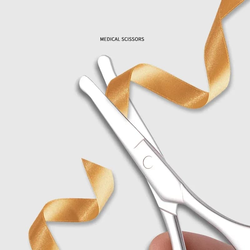 Straight Tip For Nail Beard Manicure Makeup Cutter Eyebrow Round Trimmer Stainless Steel Tools Nose Hair Scissors