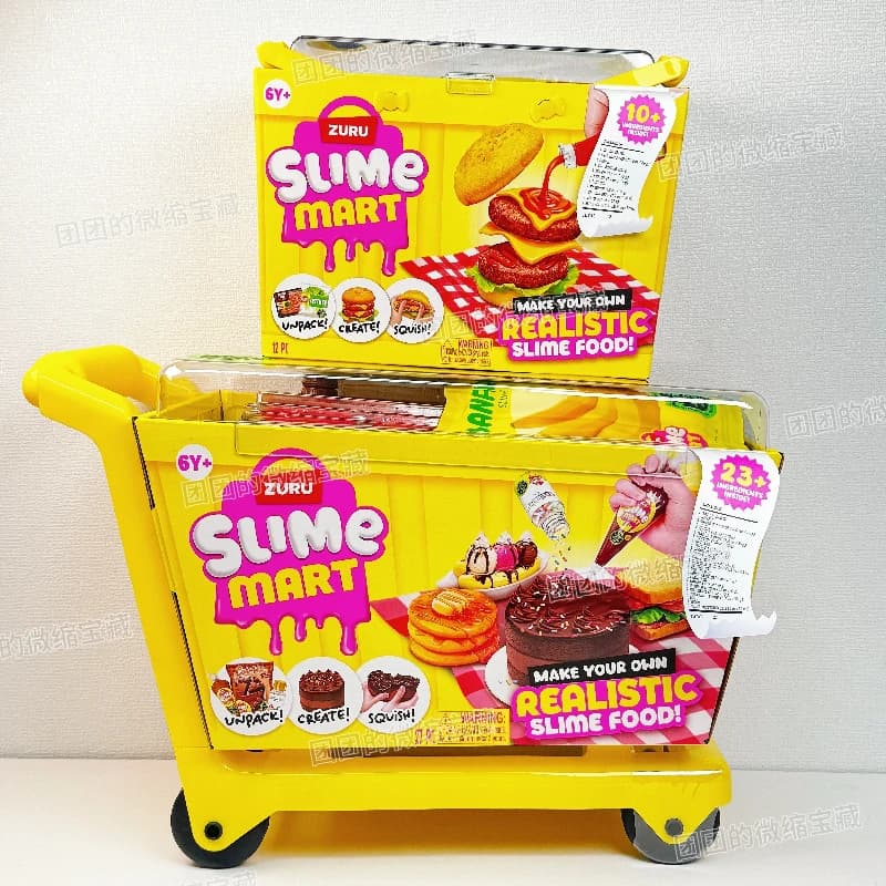 Nuova Serie Hot di Slime Autentici a Tema Hamburger e Pizza - Giocattoli Fai-da-te, Mini Decorazioni da Collezione, Regali per Apprendimento e Intrattenimento