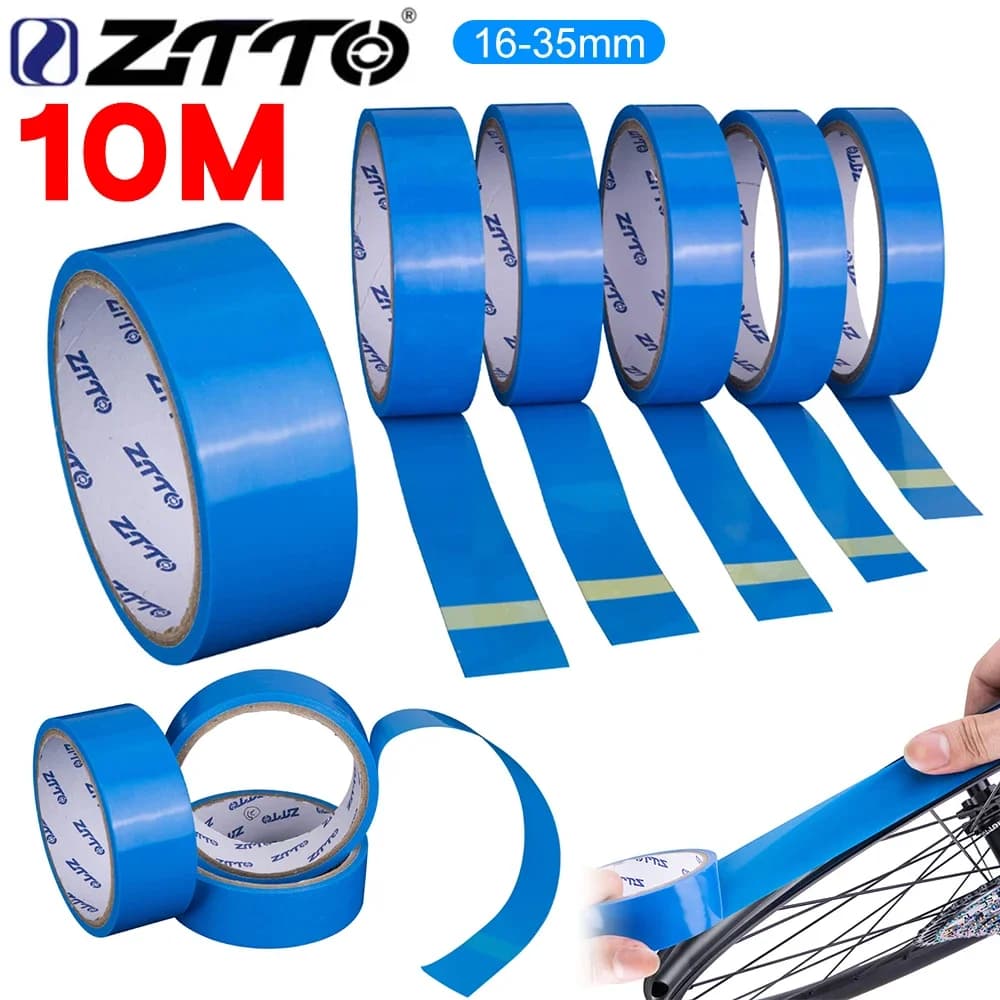 ZTTO Nastro per cerchioni tubeless per biciclette Nastri per cerchioni per biciclette resistenti all'usura Nastri interni per pneumatici tubeless da 10 m per ruota per bici da strada MTB