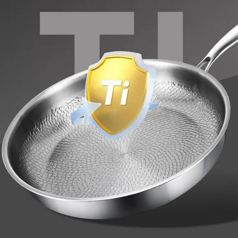 Anti-adhesive pans Egg pan with lid Multi-functional non-stick pans Titanium hammered pan Pro titanium hammer