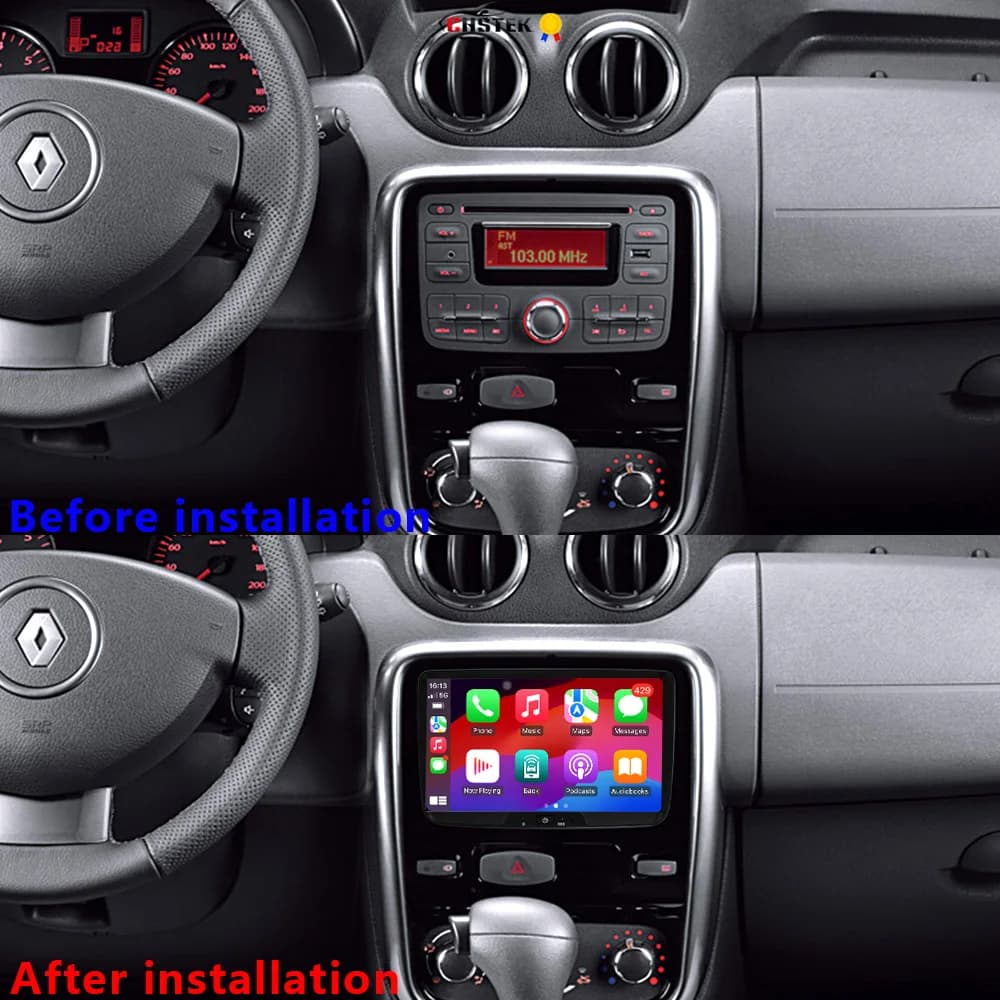 CHSTEK Android 13 Autoradio Per Renault Duster Sandero Lodgy Dacia Logan Dokker Captur Lada Xray Carplay WIFI 4G GPS BT Lettore