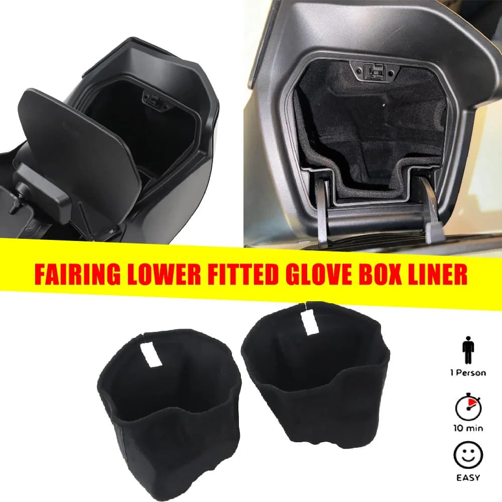 Kit Rivestimento Inferiore per Vano Portaoggetti Moto, Compatibile con Harley Touring CVO Street Road Glide Limited FLTRXL FLHX, FLTRX 2023 e Successivi