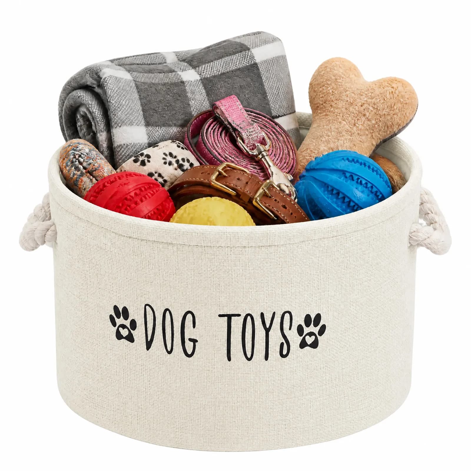 Pet Toy Storage Basket Dog Cat Toy Special Storage Box Large Capacity Container Bins Pet Supplies Organizing Accessories