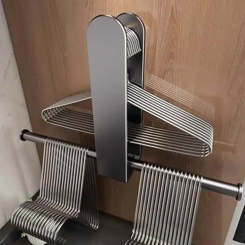 Foldable Clothes Hanger for Balcony, Space-saving Dryer, Without Drilling, Multipurpose Shelves for Home Organization