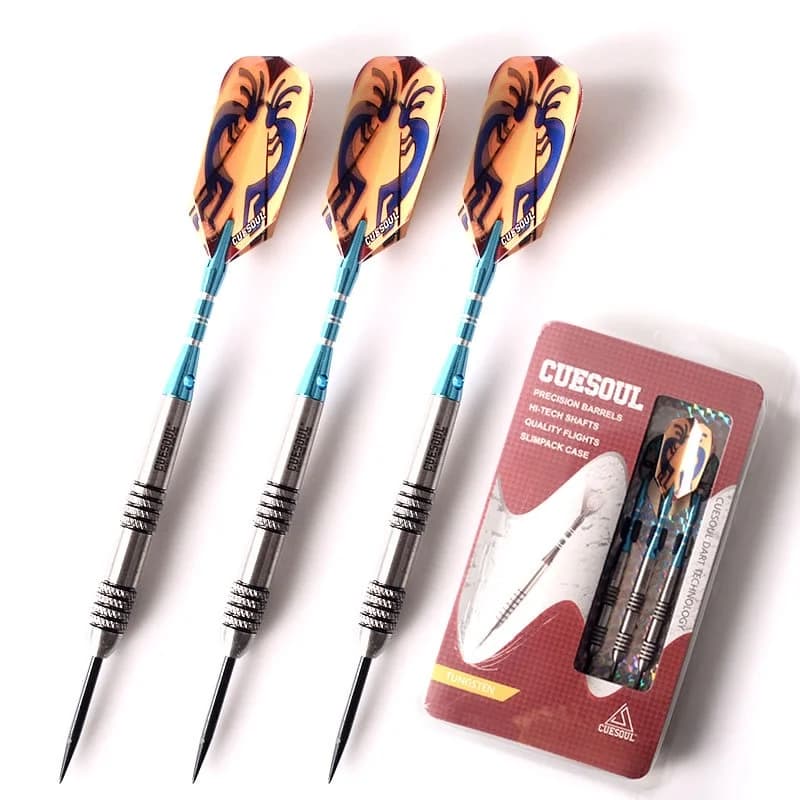 CUESOUL 90% Tungsten Steel Tip Dart Set 24g Professional Steel Tip Darts 3 pieces