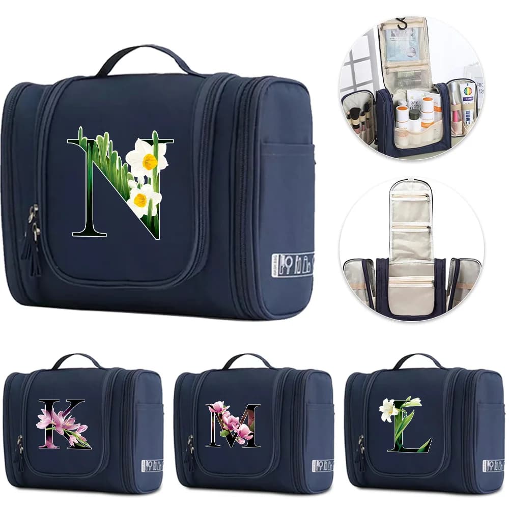 Unisex Washing Toiletry Kits Storage Cosmetic Bag Hanging Travel Tote Pack Printing Makeup Bags Pencil Handbags Cosmetic Bags