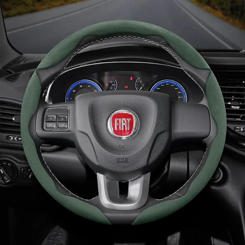 For FIAT Snap cover in suede Fit steering wheel big point evo duke 500 good type albea stylus one