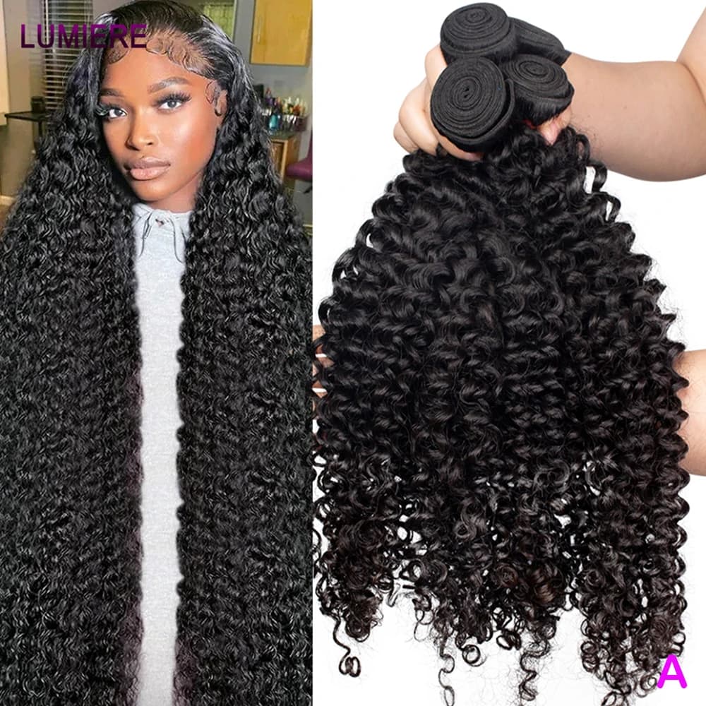18A Burmese Deep Curly Wave Hair Bundles Deals Raw Human Hair 100% Raw Unprocessed Natural Wave Double Weft Hair Weave Extension