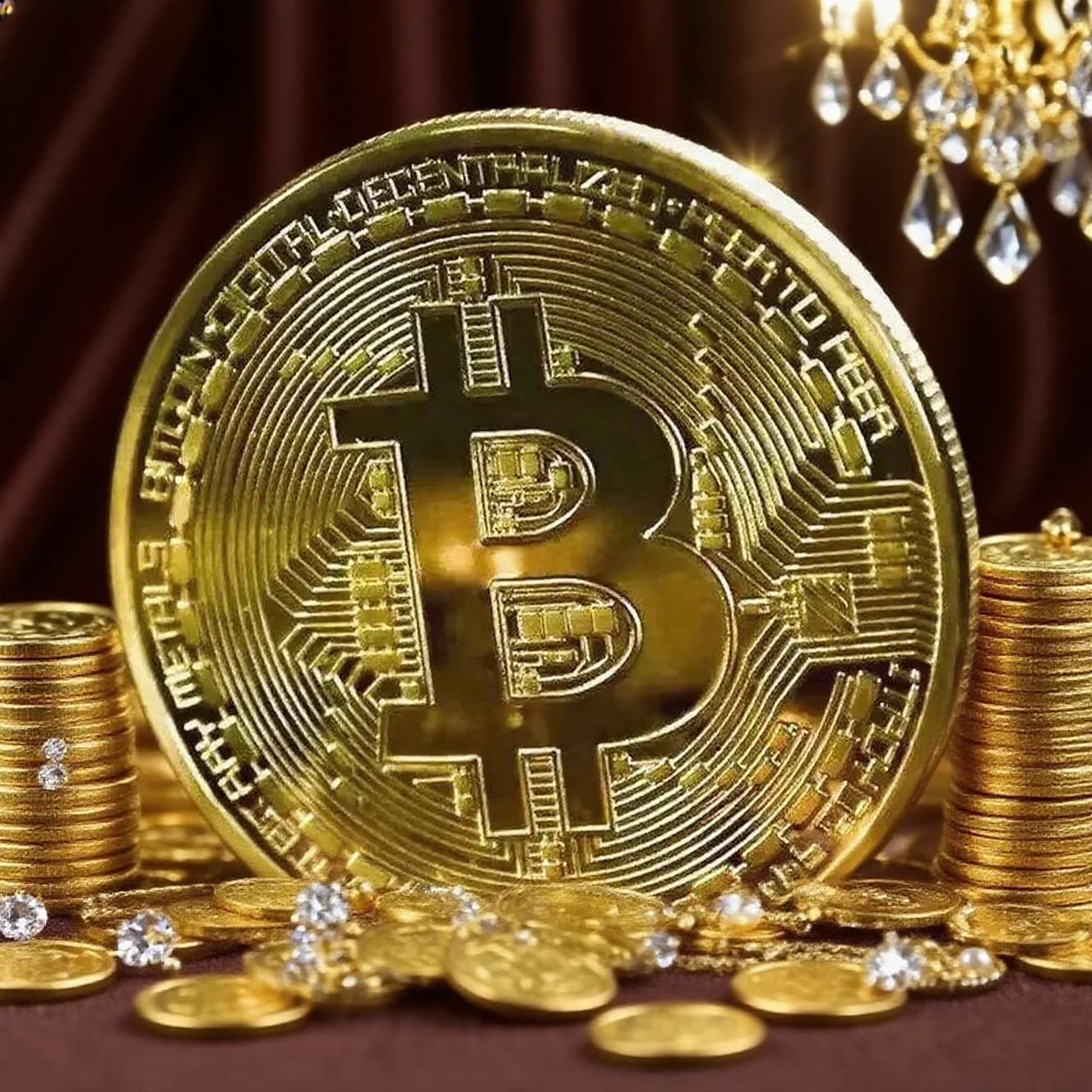 Moneta Bitcoin placcata in oro Collezione d'arte da collezione Regalo Commemorativo fisico Casascius Metallo Imitazione antica Buon compleanno