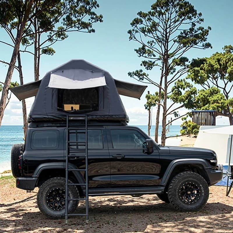 Tenda da Tetto Auto Gonfiabile Wind Valley 2026 per Campeggio All'aperto, Monostrato in Oxford, Apertura Rapida Automatica per Quattro Stagioni, Facile da Trasportare