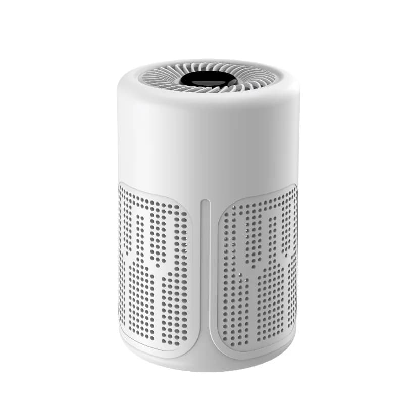HOMEFISH Purificatore d'Aria USB con Ioni Negativi, Rimozione Formaldeide e Filtrazione Odori per Interni