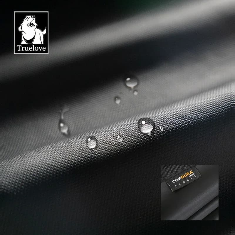 Truelove Waterproof Pet Car Mats TLP1981, Durable Fabric, Double Safety, Adjustable Strap and Buckle for Vehicle Seat Belt Use