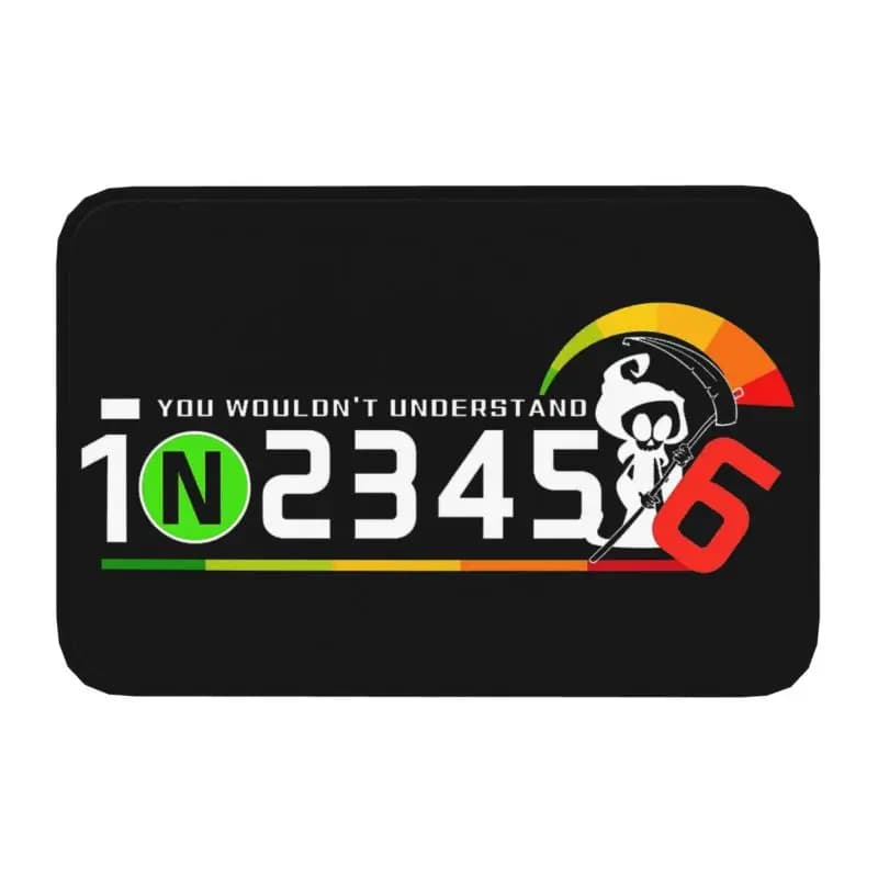 Personalizzato 1n23456 Moto Gear Porta Anteriore Pavimento Tappetini Ingresso Coperta Motocross Motore Sport Cucina Zerbino Camera Da Letto Tappeto