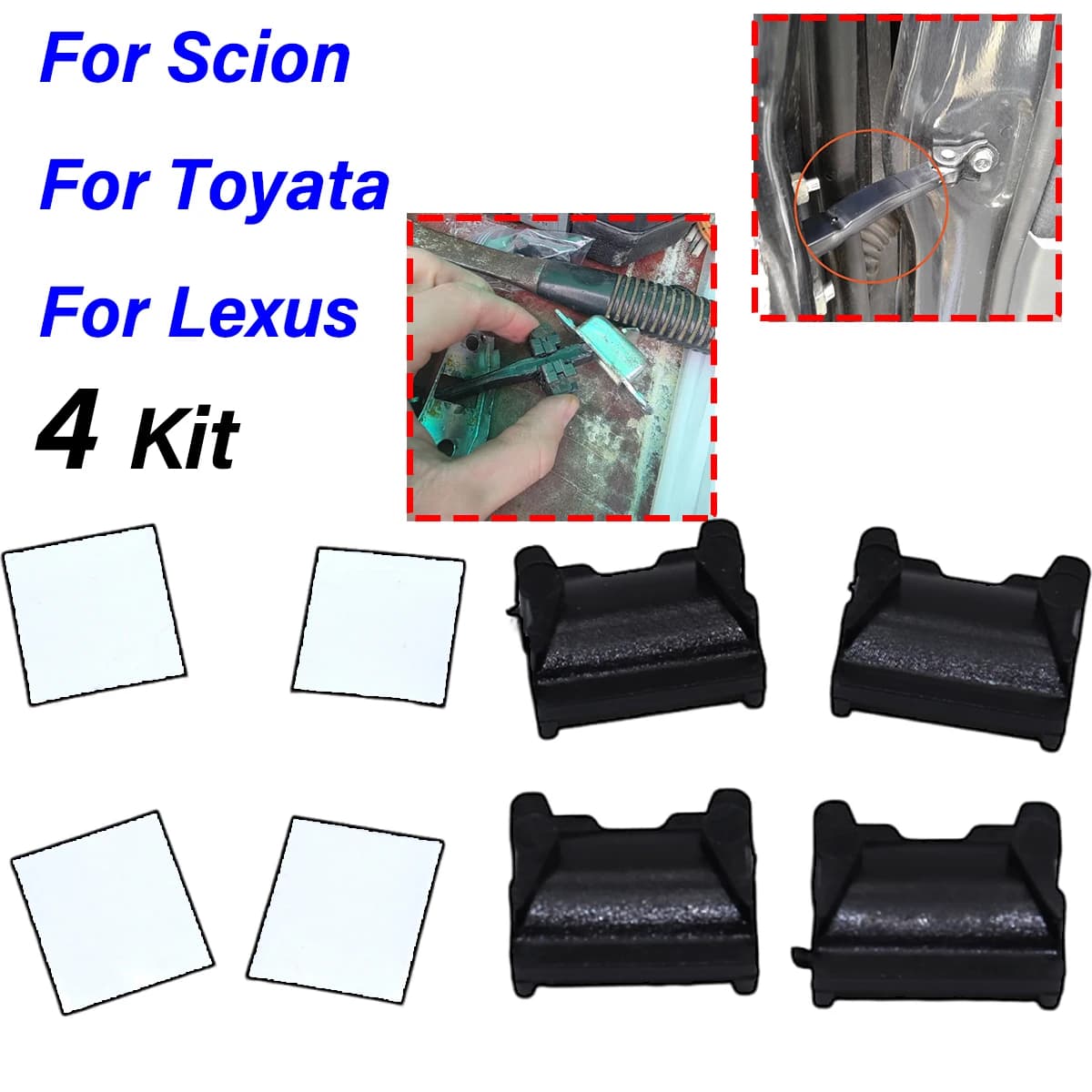 Kit di riparazione per limitatore di apertura portiera auto a 2 porte per Toyota HIGHLANDER I AURIS I E150 Lexus LX450 J80 Scion xD