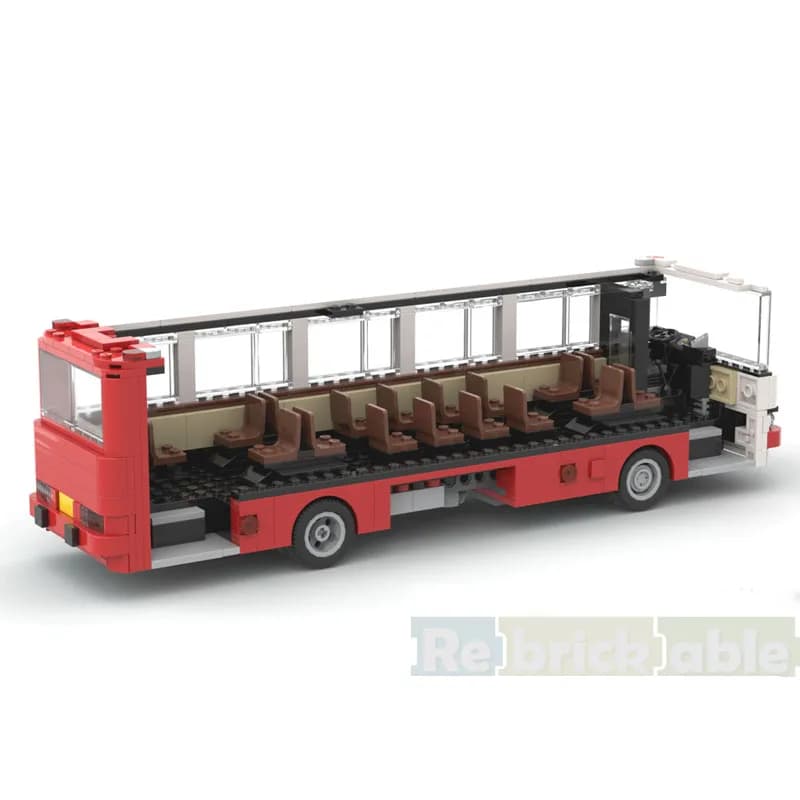 MOC-245681 Nuovo Modello di Autobus Urbano in Mattoncini, 988 Pezzi, MOC Creativo, Regalo di Natale e Compleanno per Ragazzi e Bambini