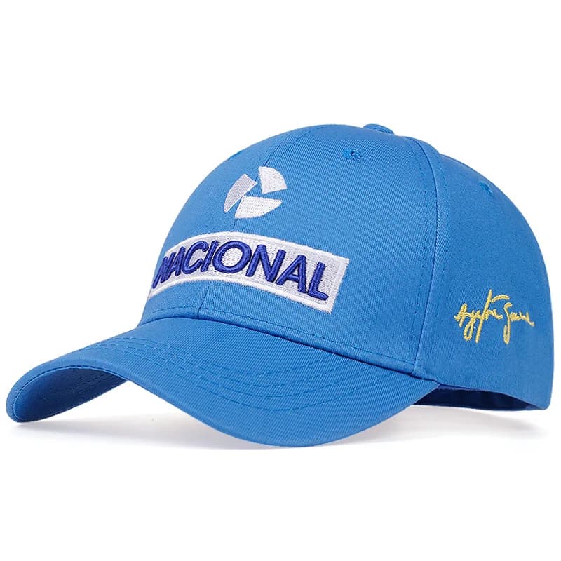 Nuovo berretto da baseball Ayrton Senna Racer moda ricamo berretto da baseball per protezione solare esterna