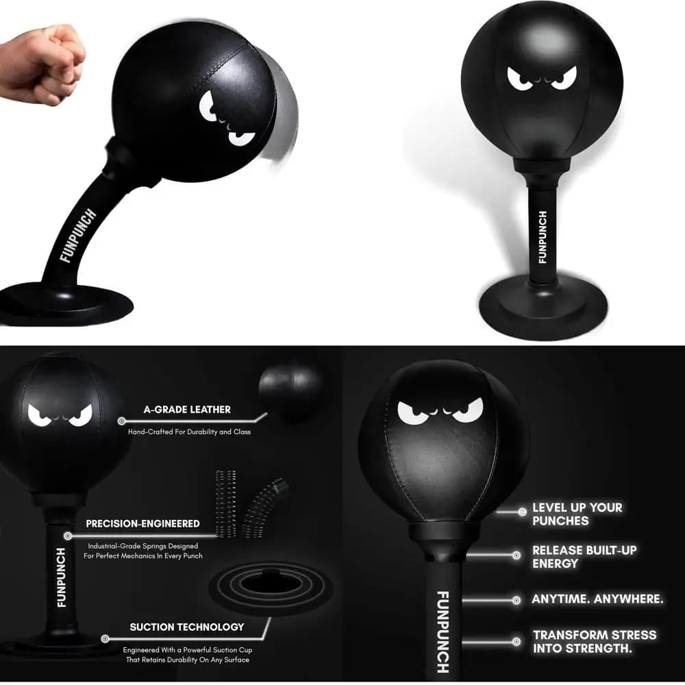 Rage Bag, Boxing Bag from Desk | Boxing Bag from Desk for Alleviare lo Stress, Fun Boxing Bag Anti-Stress by Fun Punch