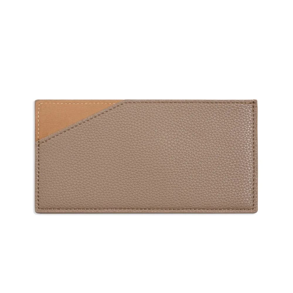 Portafoglio Lungo Ultrasottile Portatile, Leggero in PU, Stile Coreano, con Clip per Biglietti, Borsa Porta Soldi da Lavoro