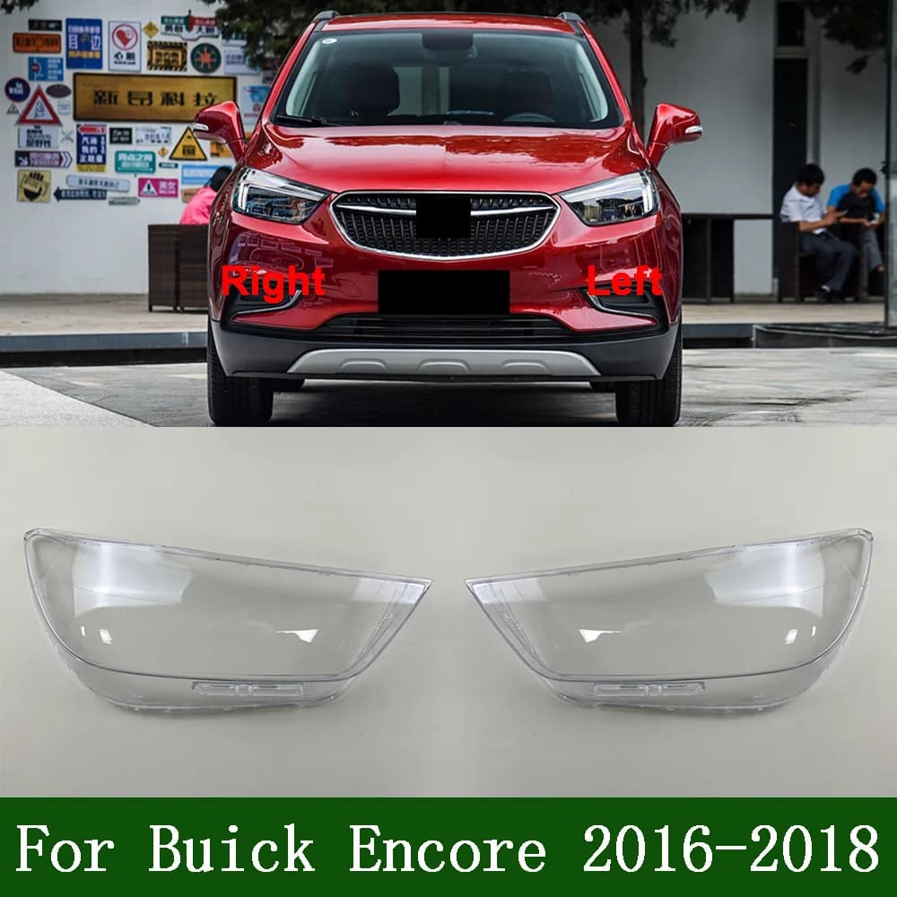 For Buick Encore 2016-2018 Front Headlamp Cover Transparent Mask Lamp Shade Headlight Shell Lens Replace The Original Lampshade