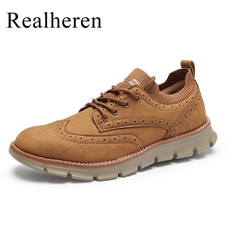 Scarpe casual in pelle brogue da uomo primavera autunno Designer di marca di lusso italiano di grandi dimensioni Vendita calda