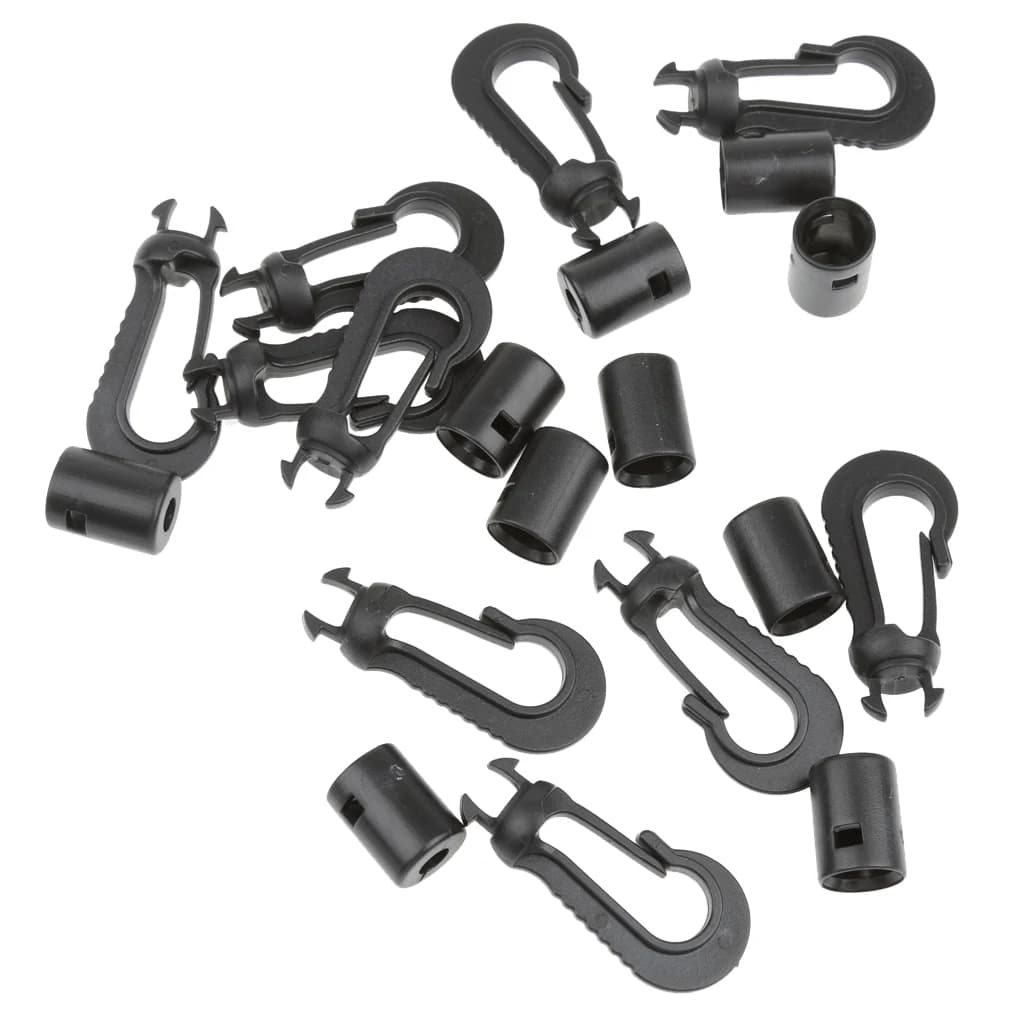 Gancio di Fissaggio per Kayak, Clip in Plastica per Corda Elastica, Accessorio per Kayak, Supporto per Pagaia per Imbarcazioni e Canoe