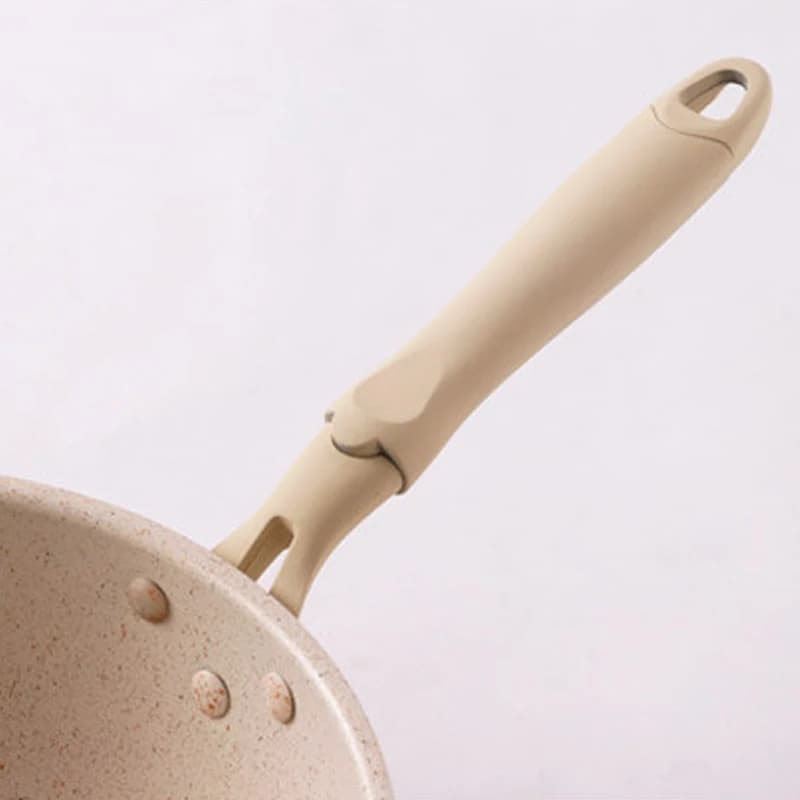 AA76-Thickened Bottom Stone Frying Pan Multifunction Non-Stick Pans Deep Nougat Pot Big Mouth Wok Pan