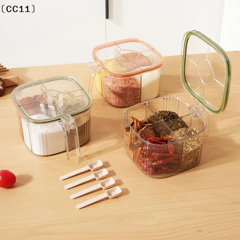 1Pc Plastic Creative Seasoning Jar Container Spice Rack Organizer Outdoor Camping Seasoning Bottle Kitchen Gadget Set〔CC11〕